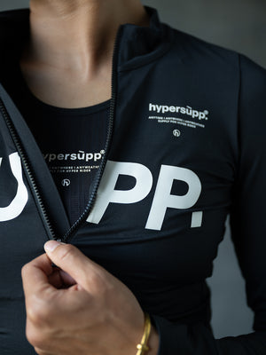 Women's Performance SUPP. Light Fleece Long Sleeve Jersey 12-18°C - Black