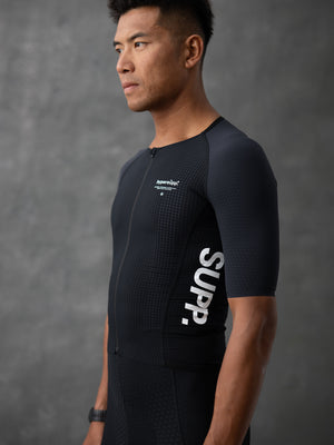 Men's SUPP Aerodynamic Short sleeves Jersey - Black