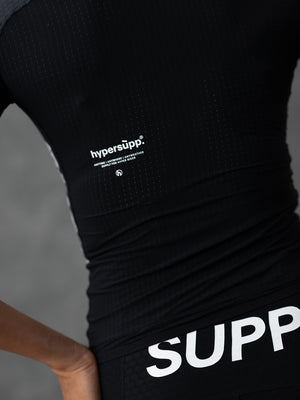 Women's SUPP Aerodynamic Short sleeves Jersey - Black