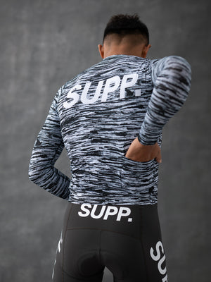 Men's Performance SUPP Air Long Sleeve Jersey - Black Brushes