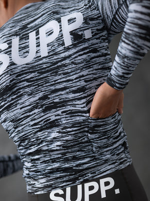 Men's Performance SUPP Air Long Sleeve Jersey - Black Brushes