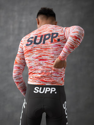 Men's Performance SUPP Air Long Sleeve Jersey - Red Brushes