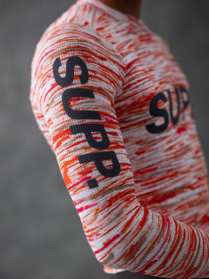 Men's Performance SUPP Air Long Sleeve Jersey - Red Brushes