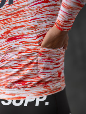 Men's Performance SUPP Air Long Sleeve Jersey - Red Brushes