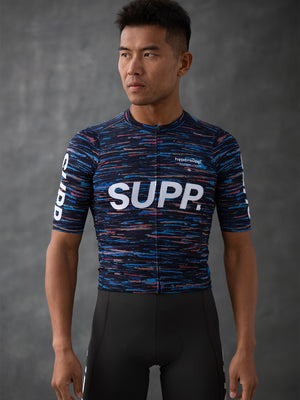 Men's Performance SUPP Jersey - Blue Brushes