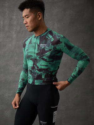 Men's Performance Air Long Sleeve Jersey - Sediment Green