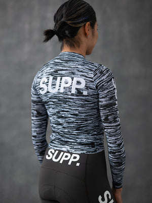 Women's Performance SUPP Air Long Sleeve Jersey - Black Brushes