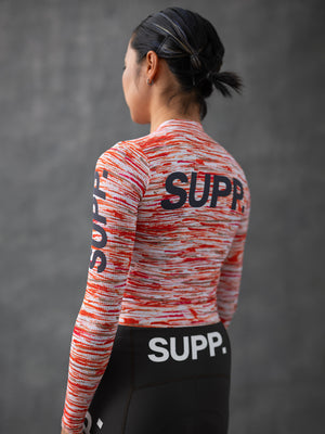 Women's Performance SUPP Air Long Sleeve Jersey - Red Brushes
