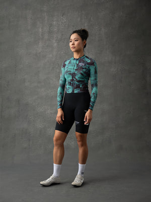 Women's Lightweight Long Sleeve Jersey - Sediment Green