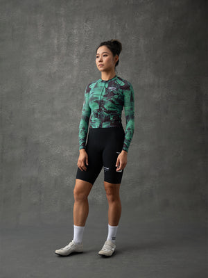 Women's Performance Air Long Sleeve Jersey - Sediment Green