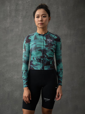 Women's Lightweight Long Sleeve Jersey - Sediment Green