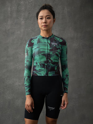 Women's Performance Air Long Sleeve Jersey - Sediment Green