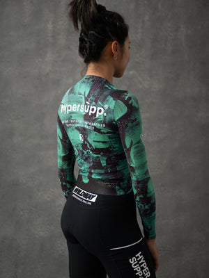 Women's Performance Air Long Sleeve Jersey - Sediment Green