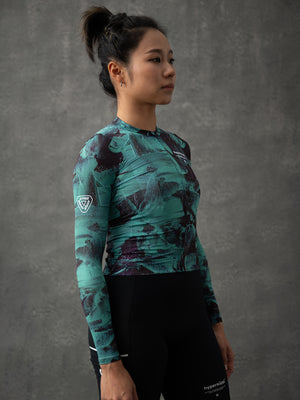 Women's Lightweight Long Sleeve Jersey - Sediment Green