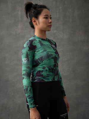 Women's Performance Air Long Sleeve Jersey - Sediment Green