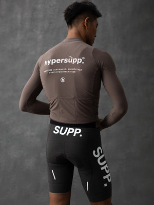Men's Fleece Long Sleeve Jersey - Mocha