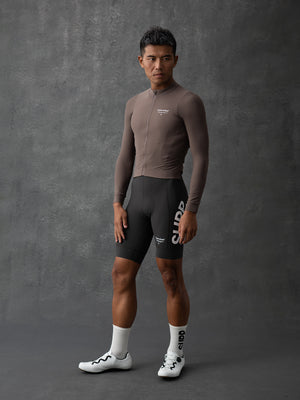 Men's Fleece Long Sleeve Jersey - Mocha