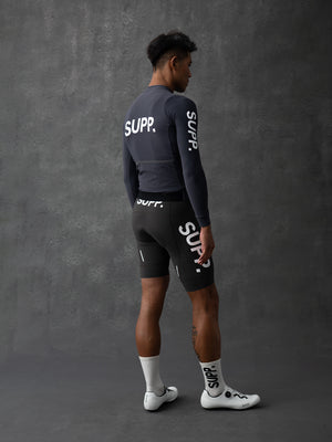 Men's  Fleece Long Sleeve Jersey - Dark Grey