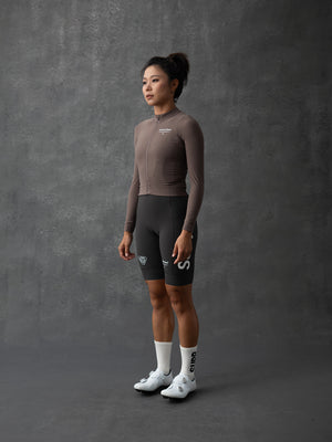 Women's Fleece Long Sleeve Jersey - Mocha