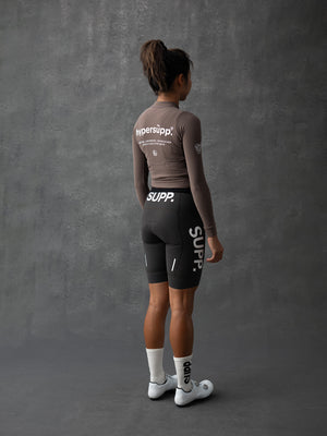 Women's Fleece Long Sleeve Jersey - Mocha