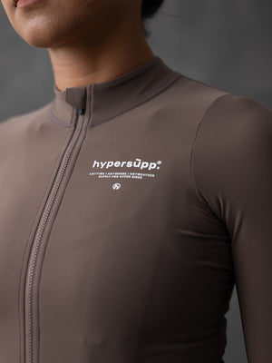 Women's Fleece Long Sleeve Jersey - Mocha