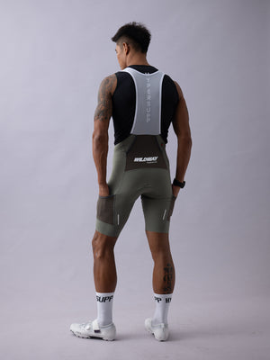 Men's Wildway HydraCore™ Bib Shorts - Gray Moss