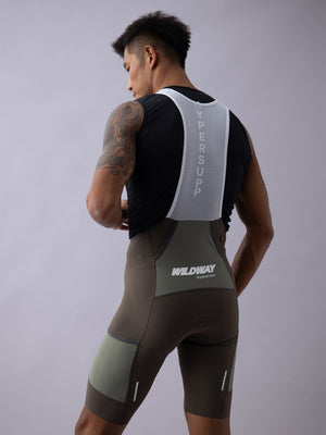 Men's Wildway HydraCore™ Bib Shorts - Gray Taupe