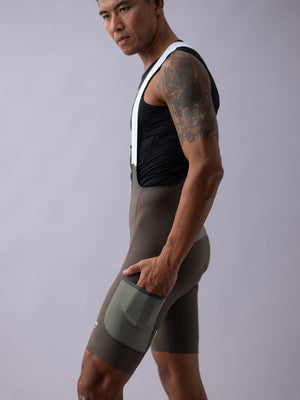 Men's Wildway HydraCore™ Bib Shorts - Gray Taupe