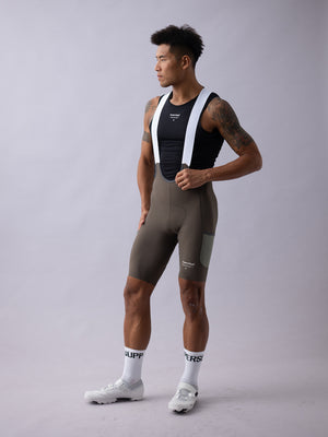 Men's Wildway HydraCore™ Bib Shorts - Gray Taupe