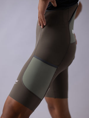 Men's Wildway HydraCore™ Bib Shorts - Gray Taupe