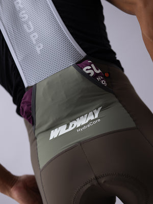 Men's Wildway HydraCore™ Bib Shorts - Gray Taupe