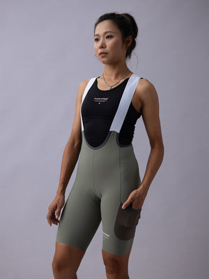 Women's Wildway HydraCore™ Bib Shorts - Gray Moss