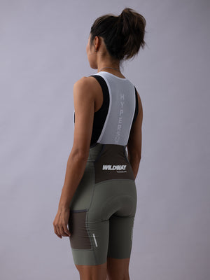 Women's Wildway HydraCore™ Bib Shorts - Gray Moss