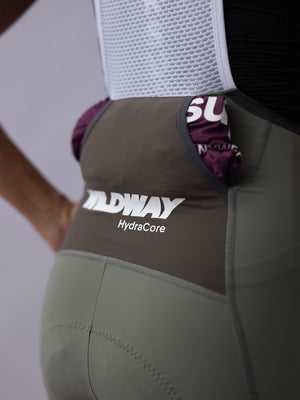 Women's Wildway HydraCore™ Bib Shorts - Gray Moss