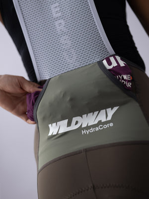 Women's Wildway HydraCore™ Bib Shorts - Gray Taupe