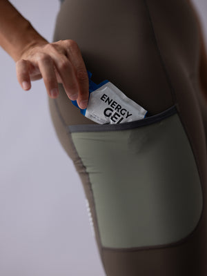 Women's Wildway HydraCore™ Bib Shorts - Gray Taupe