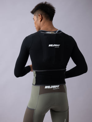 Men's Wildway HydraCore™ Long Sleeve Jersey - Black