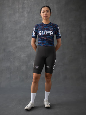 Women's Performance SUPP Jersey - Blue Brushes