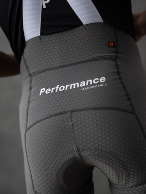 Men's Performance Aero Dynamic Bib Shorts - Granite Gray