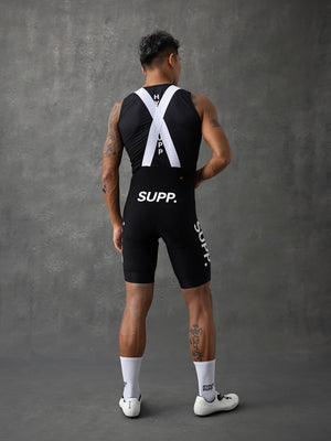 Men's SUPP Performance Aerodynamic Bib Shorts - Black