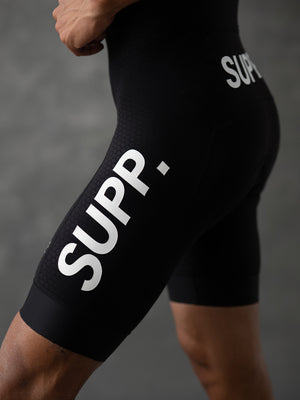 Men's SUPP Performance Aerodynamic Bib Shorts - Black