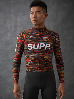 Men's Performance SUPP Light Fleece Long Sleeve Jersey 12-18°/ Colored Brushes