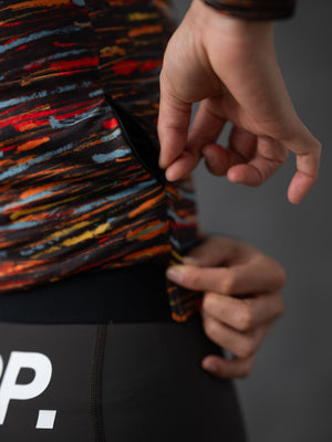 Women's Performance SUPP Light Fleece Long Sleeve Jersey  12-18°C/ Colored Brushes