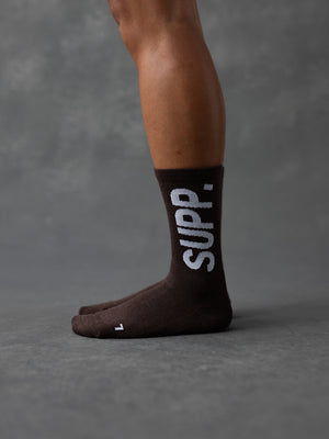 Thermal Wool Socks - Dark Brown
