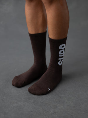 Thermal Wool Socks - Dark Brown