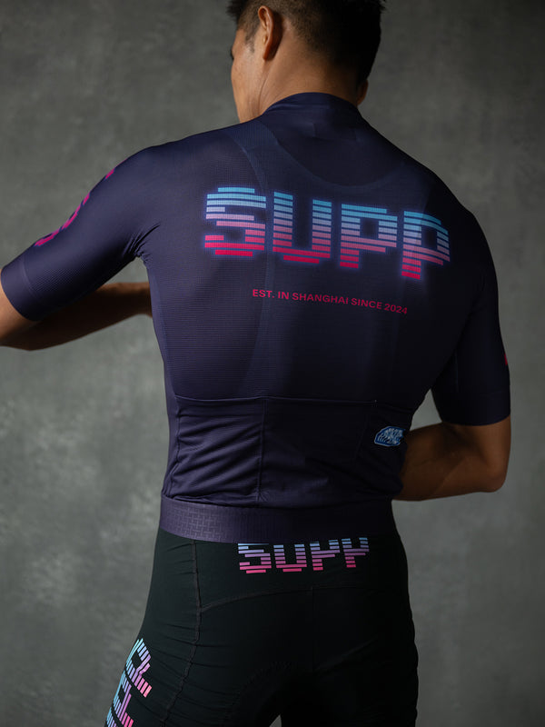 Men's Motion NEON Jersey - Midnight Blue