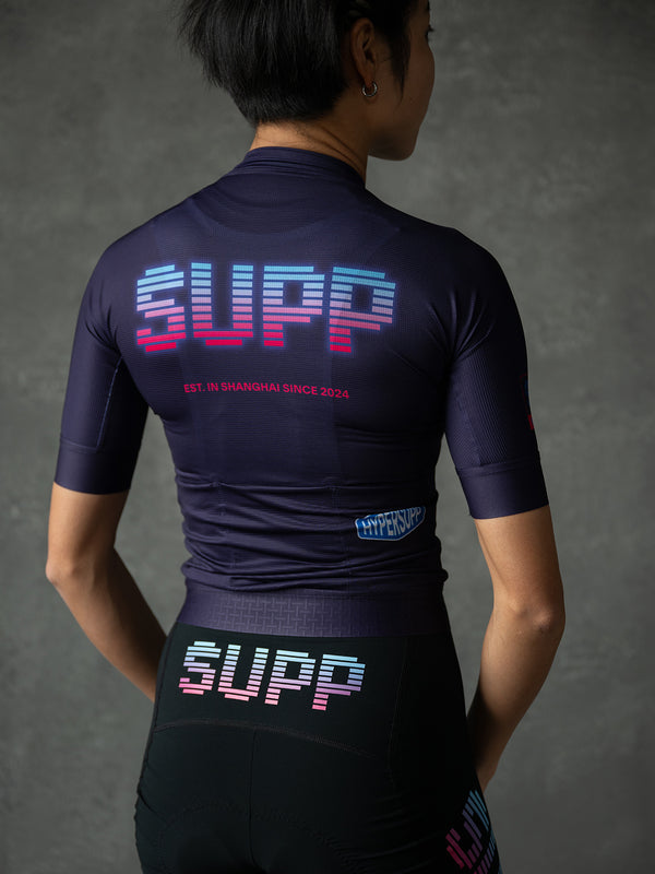 Women's Motion NEON Jersey - Midnight Blue