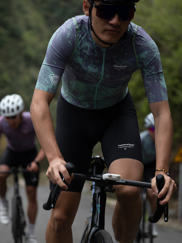 Men's Performance Jersey - Granite / Aurora Green