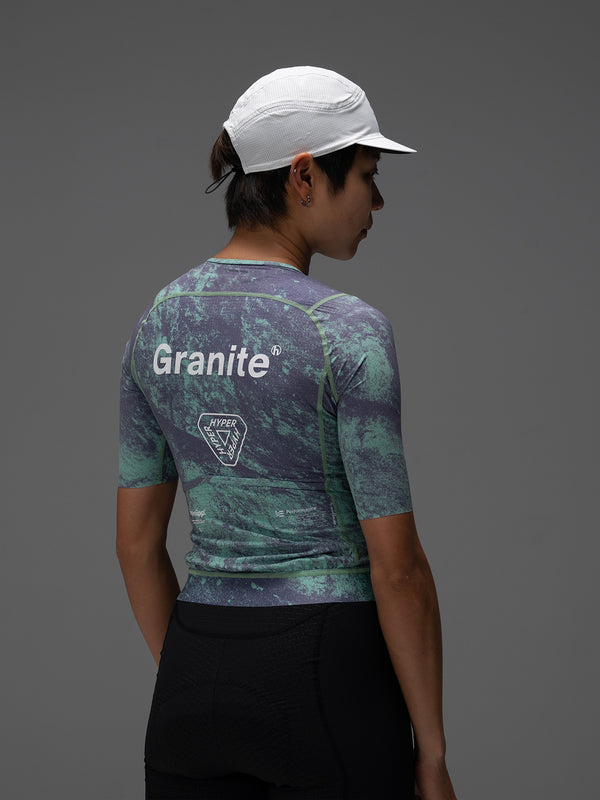 Women's Performance Jersey - Granite / Aurora Green