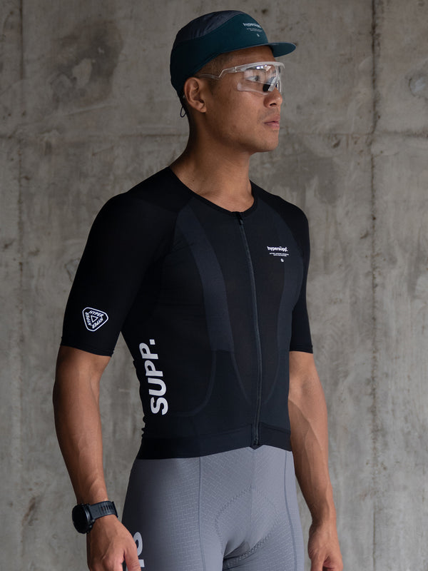 Men's SUPP.  Short Sleeves Jersey - Black